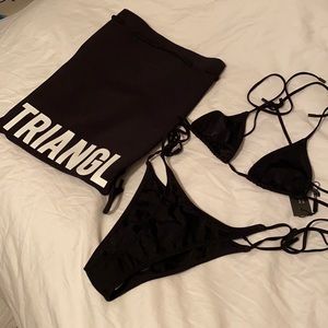 Triangl black triangle bikini